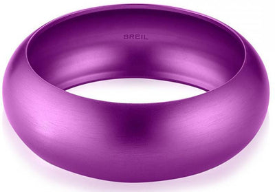 BREIL JEWELS - SECRETLY Collection Bracciale Bangle alluminio viola/Bangle Bracelet violet aluminum Size Small Bold