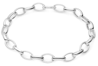 GUCCI JEWELS  BLIND FOR LOVE COLELCTION Mod. CHAIN 17 - 18cm Bracciale/Bracelet ARGENTO/SILVER