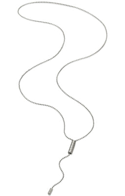 GUCCI JEWELS Mod. DIAMANTISSIMA Collana/Necklace ORO BIANCO/WHITE GOLD L. 56 cm