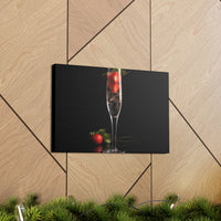 Champagne and Strawberries on Canvas Gallery Wraps