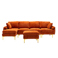 Coolmoor Orange Sectional  Sofa