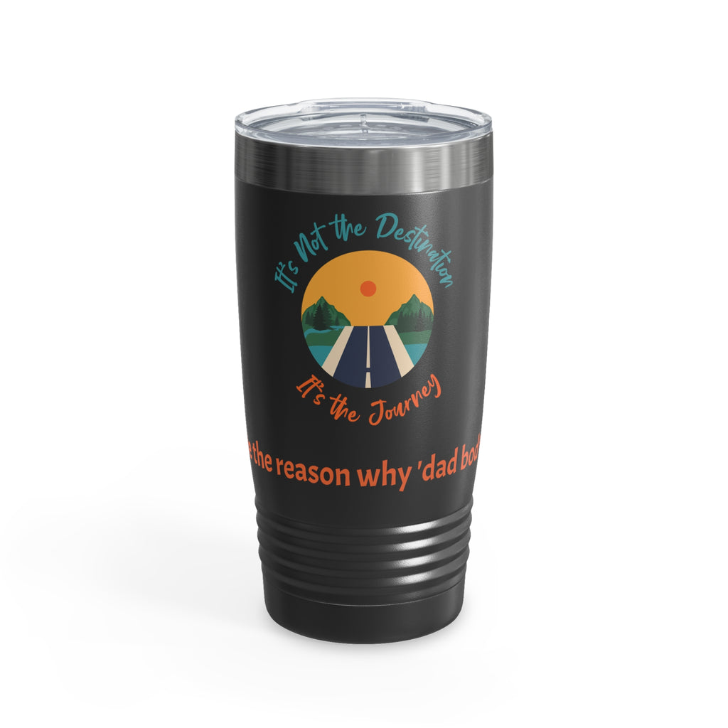 Dad's Day Gift, It's the Journey Plus Personalized Saying on Ringneck Tumbler, 20oz