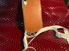 Brown Leather iPhone Silicone Case with Lanyard