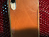 Brown Leather iPhone Silicone Case with Lanyard