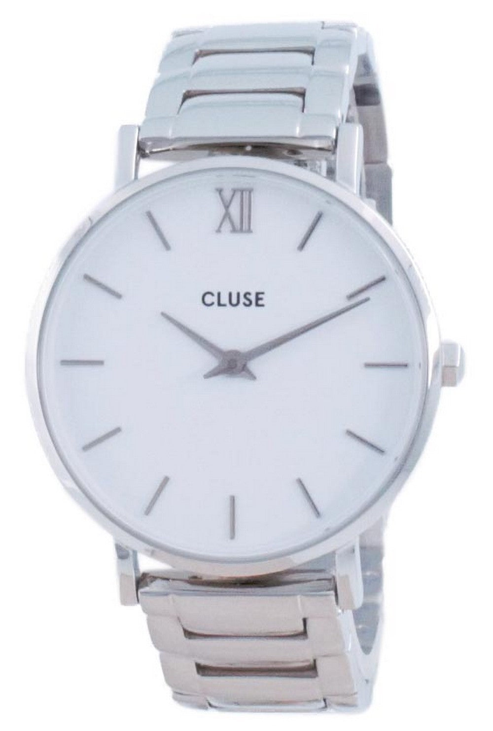 Cluse Minuit 3-link White Dial Stainless Steel Quartz Cw0101203026 Women's Watch