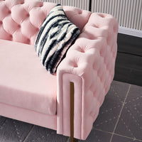 Modern Velvet Pink Sofa