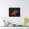 German Shepherd in Neon on Canvas Gallery Wraps