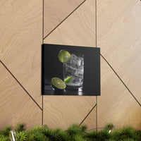 Vodka Tonic with Lime on Canvas Gallery Wraps