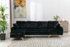 Coolmore Black Sectional  Sofa