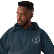 Embroidered Champion Packable Jacket with Circle of Life Wording