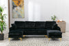 Coolmore Black Sectional  Sofa