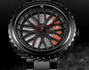 Car Wheel Rim Men's Stainless Steel Watch