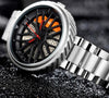 Car Wheel Rim Men's Stainless Steel Watch