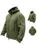 Fleece Lined Cold-Proof Olive Hoodie for Men