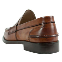 Natural Calf Leather Mens Loafers Shoes