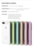 LED Flash Transparent TPU iPhone Case