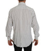 White Dotted Dress Formal MARTINI Shirt