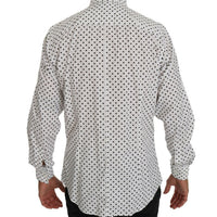 White Dotted Dress Formal MARTINI Shirt