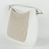 White Bag with a Beige Insert